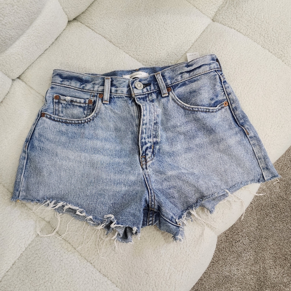 Moussy Distressed Jean Shorts